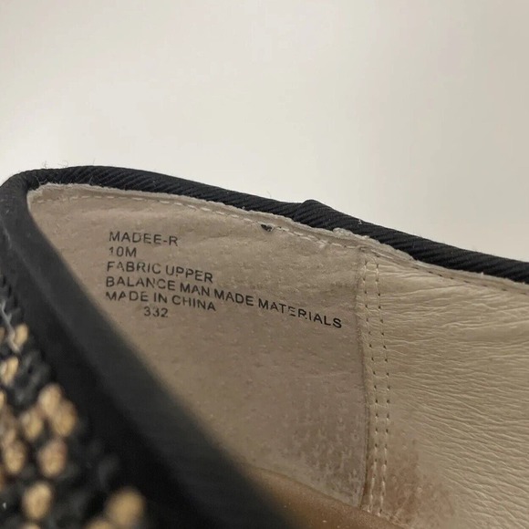 Steven Steve Madden Flats Loafers Size 10 Rhinestone Black Gold Bronze Madee-R - Picture 8 of 9